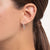 Orecchino singolo Creole con pietre - Argento Sterling 925
