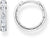 Orecchini a cerchio con pietre - Argento Sterling 925