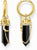Orecchini a cerchio con pendente in onice e catena - Thomas Sabo Modello: CR722-177-11