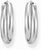 Orecchini a cerchio grandi color argento, dal design intrecciato ispirato agli anni '90 - Thomas Sabo Modello: CR732-051-14