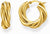 Orecchini a cerchio color oro, dal design intrecciato per look romantici e raffinati - Thomas Sabo Modello: CR742-413-39