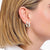 Orecchini a cerchio argentati, con forma squadrata e design minimalista - Thomas Sabo Modello: CR742-001-21