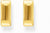 Orecchini a cerchio color oro, con forma squadrata e design minimalista - Thomas Sabo Modello: CR743-413-39