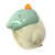 Kinderwecker mit Pinguin-Design, hellgrüne Oberseite und beiges Gehäuse in Seitenansicht