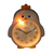 Kinderwecker Pinguin mit Beleuchtung, hell leuchtendes Ziffernblatt in orangefarbener Front