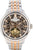 Herrenuhr mit skelettiertem Automatik-Zifferblatt, goldenen Akzenten, Edelstahlarmband