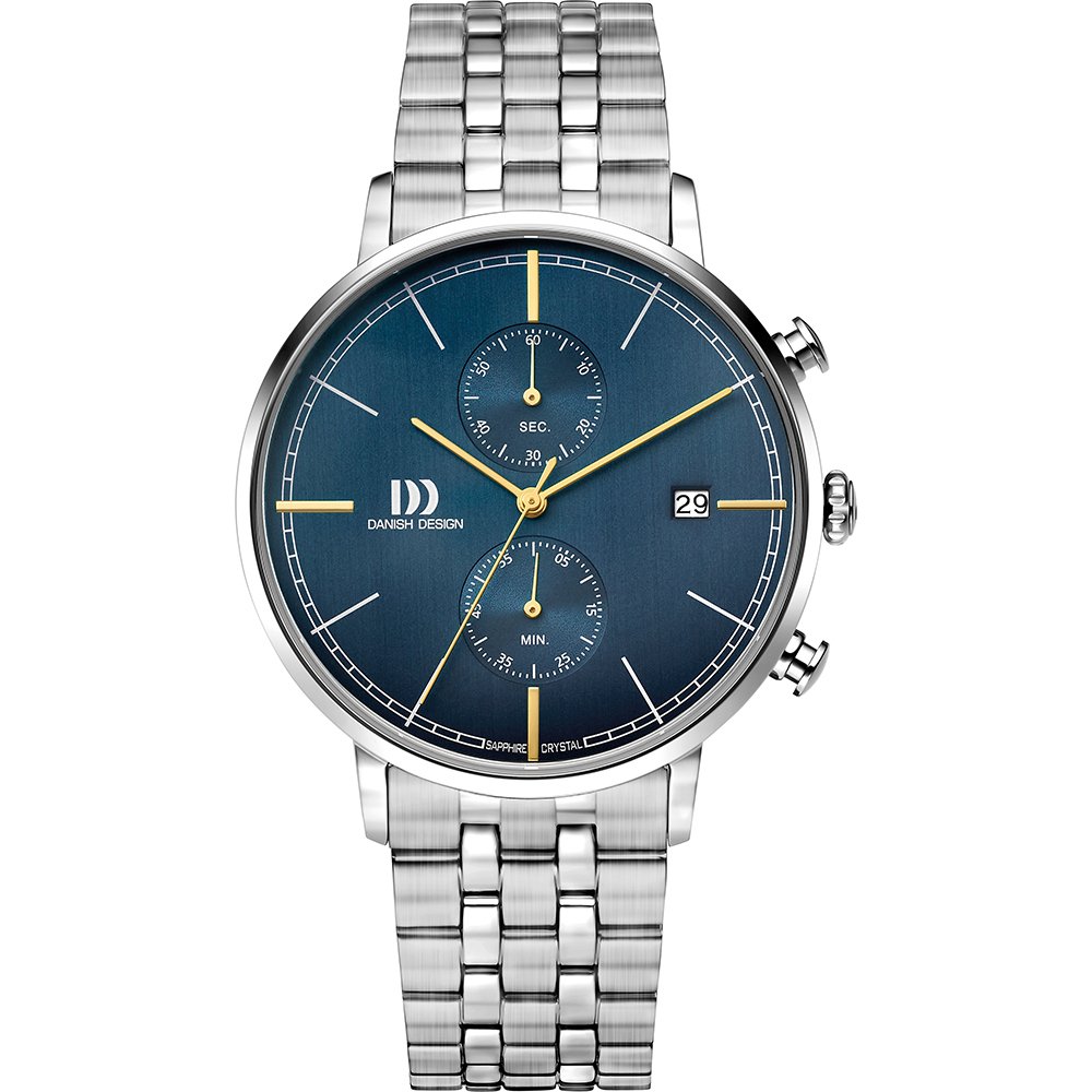 Danish Design Tidløs IQ98Q1290 Herrenuhr • Chronograph • Saphirglas