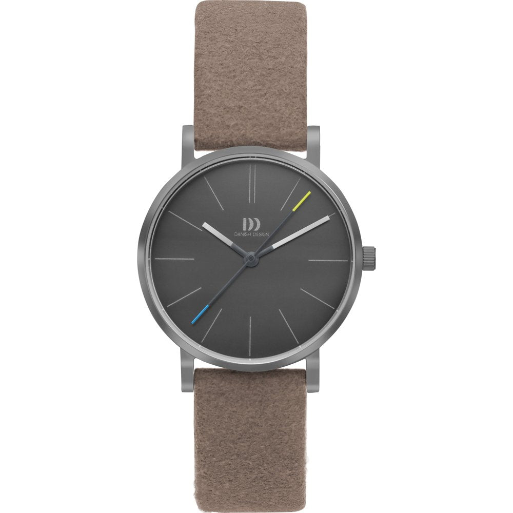 Danish Design Vira IV16Q1313 Damen Armbanduhr Grau • Skandinavisches Minimaldesign • Mineralglas