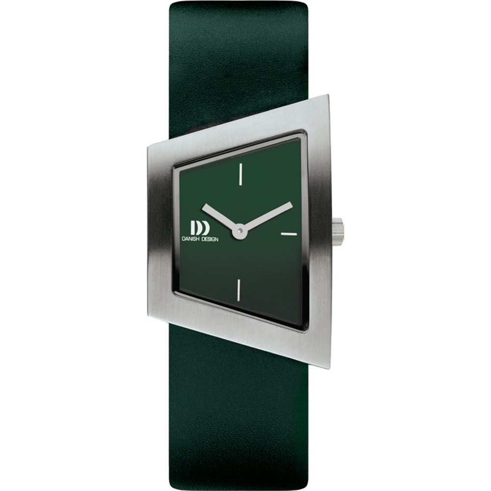 Danish Design Squeezy IV33Q1207 Damen Armbanduhr Weiß • Asymmetrisches Trapezgehäuse • Skandinavisches Design