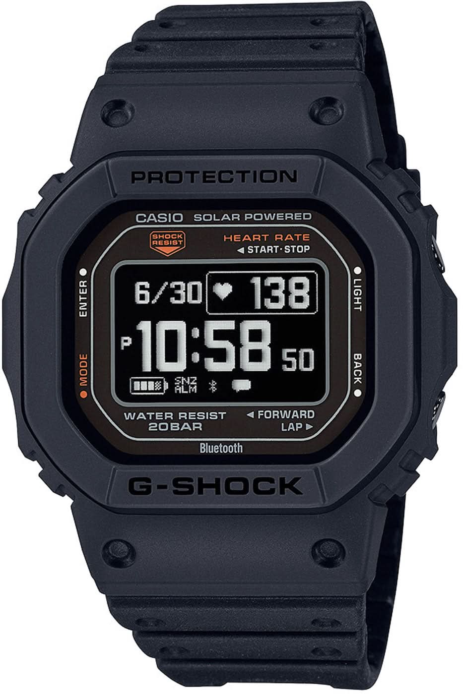 Orologio Casio G-Shock da uomo con display digitale nero e cinturino in caucciù