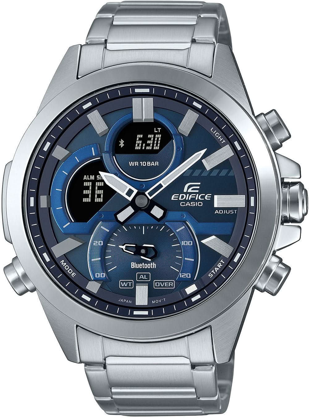 Orologio da uomo Casio EDIFICE ECB-30D-2AEF • Funzioni smart • Ora mondiale