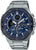 Orologio da uomo Casio Edifice con quadrante blu, cassa in metallo e tachimetro