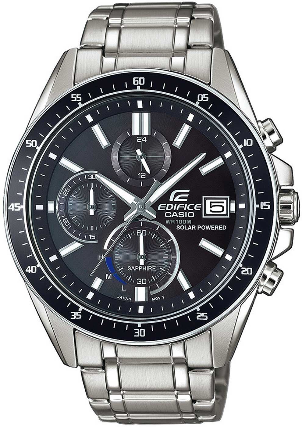 Orologio da uomo Casio Edifice EFS-S510D-1AVUEF • Tough Solar • Vetro zaffiro