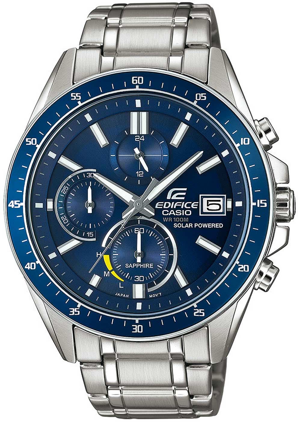 Orologio da uomo Casio Edifice EFS-S510D-2AVUEF • Tough Solar • Vetro zaffiro