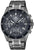 Orologio da uomo Casio Edifice cronografo con quadrante nero e cinturino in metallo.