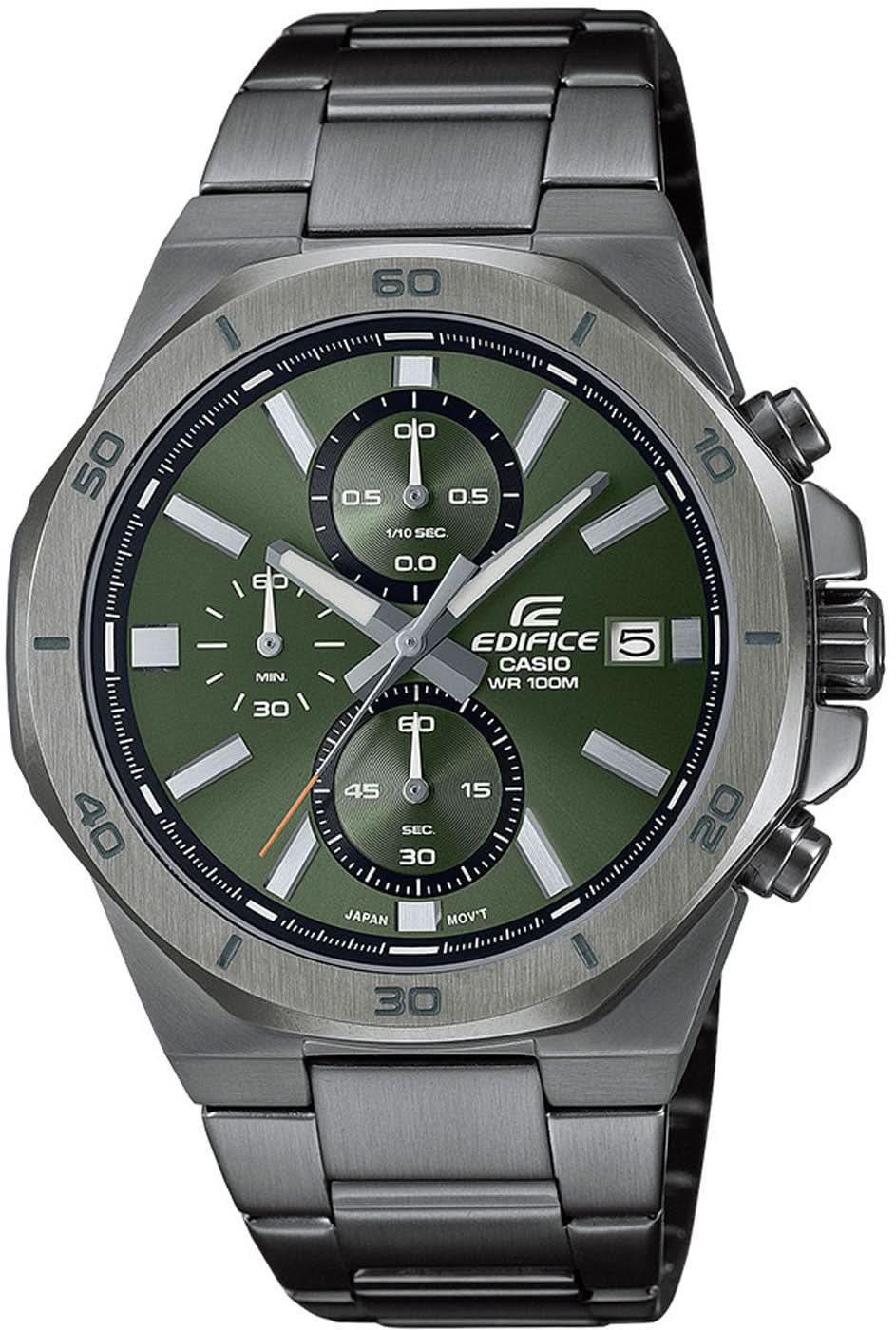 Orologio da uomo Casio Edifice EFV-640DC-3AVUEF • Cronografo sportivo • Lunetta ottagonale
