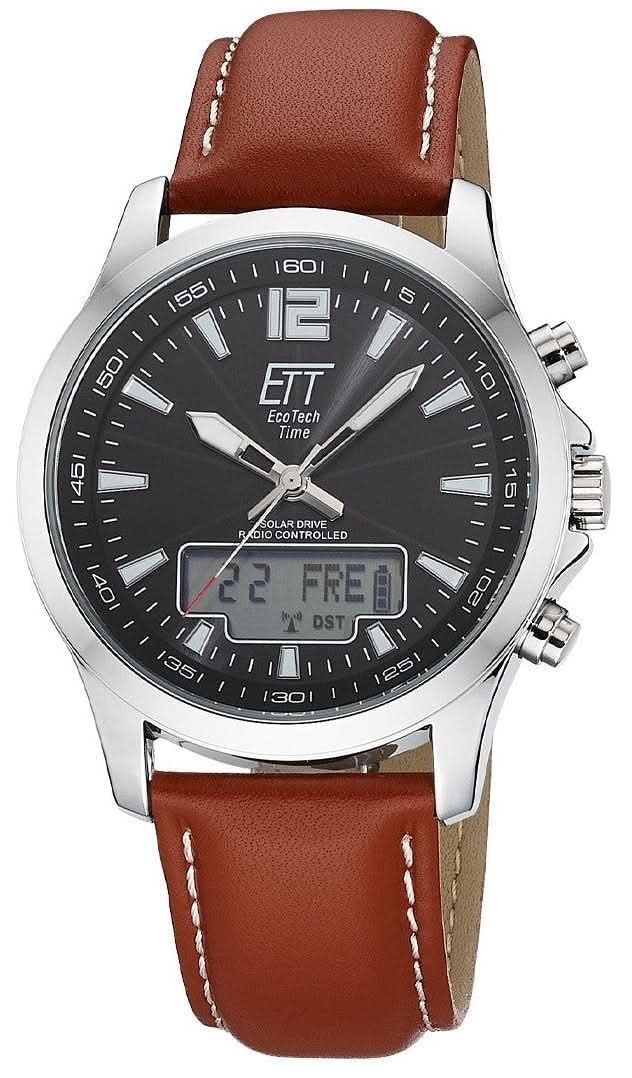 Orologio da uomo Eco Tech Time Professional EGA-11713-21L • Radiocontrollo solare • Riserva 180 giorni