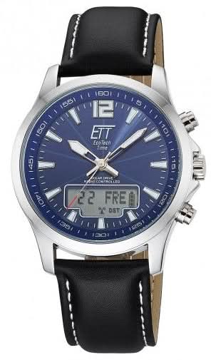 Orologio da uomo Eco Tech Time Worldtimer EGA-11714-31L • Movimento solare • Tecnologia radio