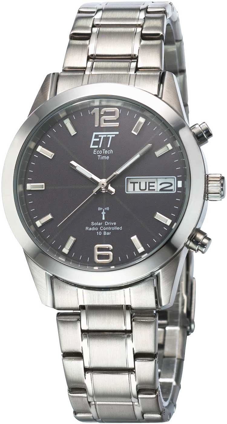 Orologio da uomo Eco Tech Time Gobi EGS-11247-22M • Solare-Radio • Acciaio Inox