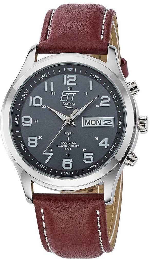 Orologio da uomo Eco Tech Time Kalahari EGS-11251-22L • Solare radiocontrollato • Titanio