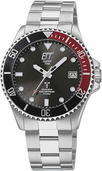 Orologio da uomo Eco Tech Time Professional Watersports EGS-11604-25M • Solare Radio • 20 Bar