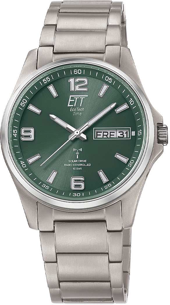 Orologio da uomo Eco Tech Time Chamonix EGT-11603-81M • Solare Radiocontrollato • Titanio
