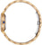 Orologio da donna con bracciale a maglie color oro, cassa rotonda sul bordo