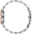 Orologio da donna con bracciale in metallo argentato e vista laterale della cassa rotonda
