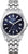 Orologio da donna con quadrante blu e cinturino in acciaio inossidabile, Eco-Drive, lunetta rotonda