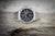Orologio da uomo con bracciale in acciaio inossidabile argentato e quadrante nero cronografo