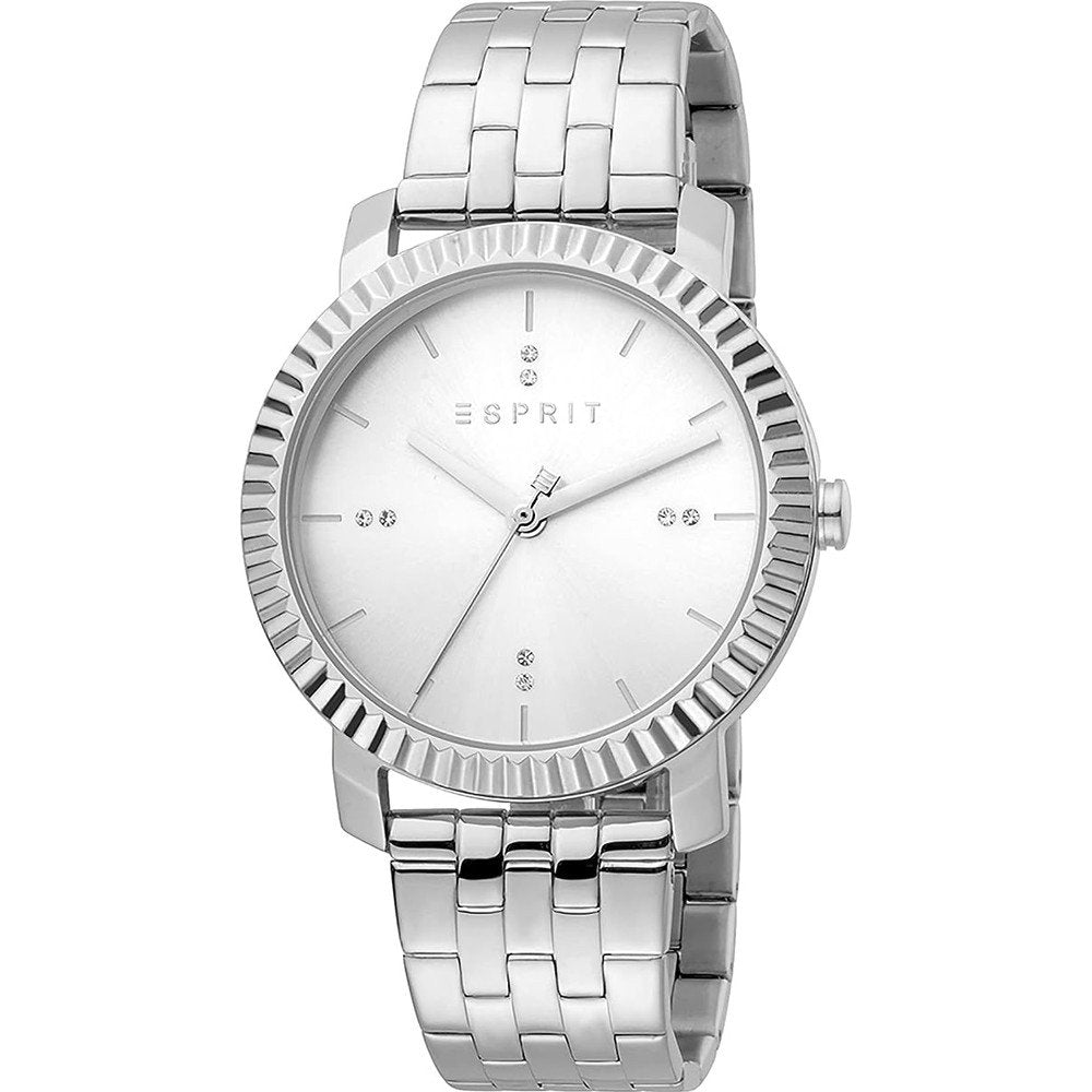 Esprit Menlo ES1L185M0045 Damen Armbanduhr Silber • Mineralglas • Edelstahlarmband