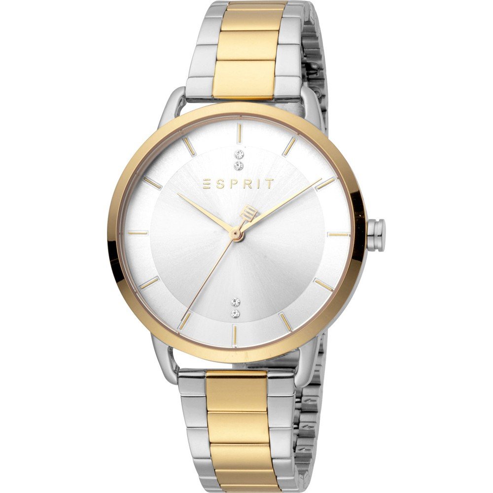 Esprit Macy ES1L215M0105 Damenuhr Bicolor • Mineralglas • 5 ATM Wasserdichtigkeit