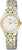 Orologio da donna bicolore Citizen Eco-Drive con quadrante bianco e bracciale in metallo