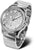 Orologio da uomo in argento con bracciale in acciaio, quadrante rotondo e indici chiari
