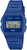 Orologio digitale da donna con cinturino in plastica blu e display LCD rettangolare