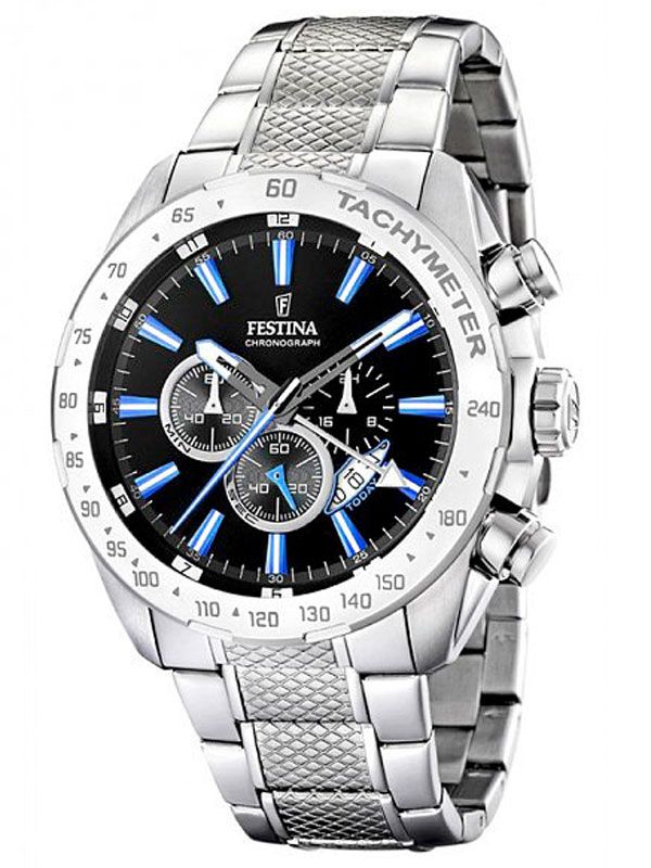 Festina Chrono Sport F16488/3 Herren • Schwarzes Zifferblatt • Mineralglas