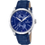 Festina Retro F16573/7 Herrenuhr Blau • Blaues Lederarmband • Multifunktion Quarzwerk