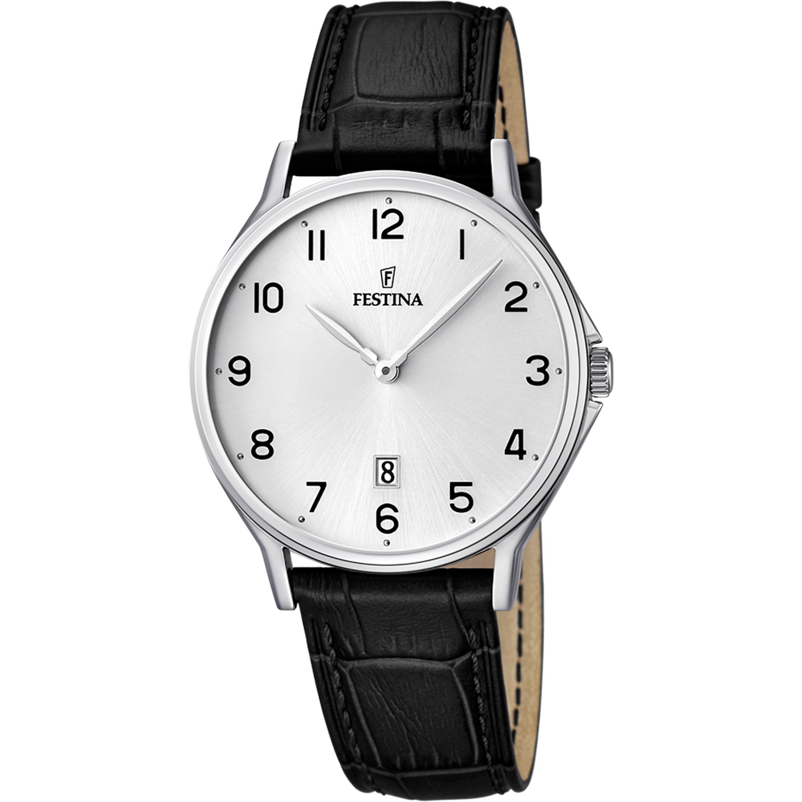 Festina Classics F16745/1 Herrenuhr • Mineralglas • Echtlederarmband