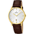Festina Classics F16747/1 Herrenuhr • Weißes Zifferblatt • Braunes Lederarmband