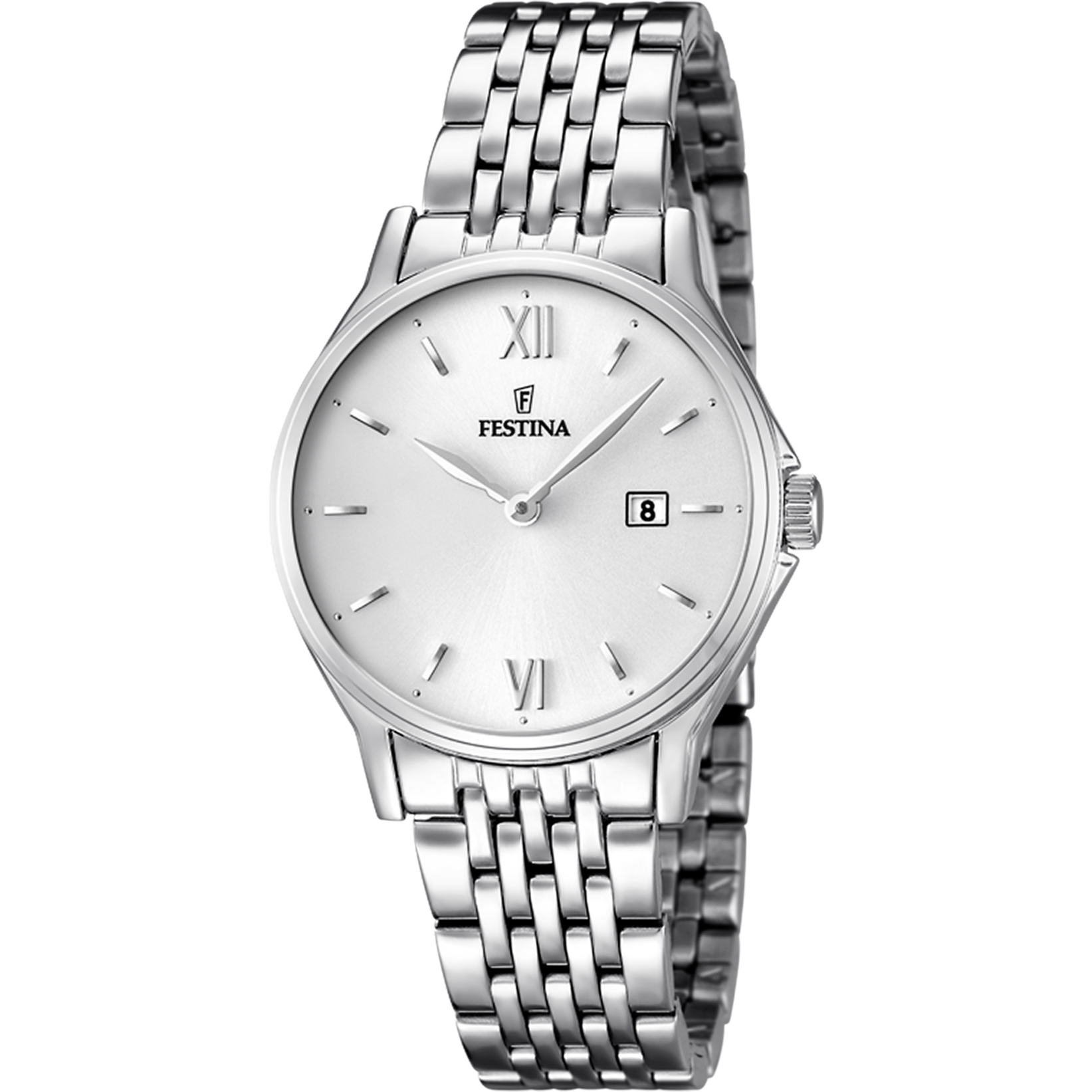 Festina Classics F16748/2 Damenuhr Weiß • Mineralglas • Quarzwerk