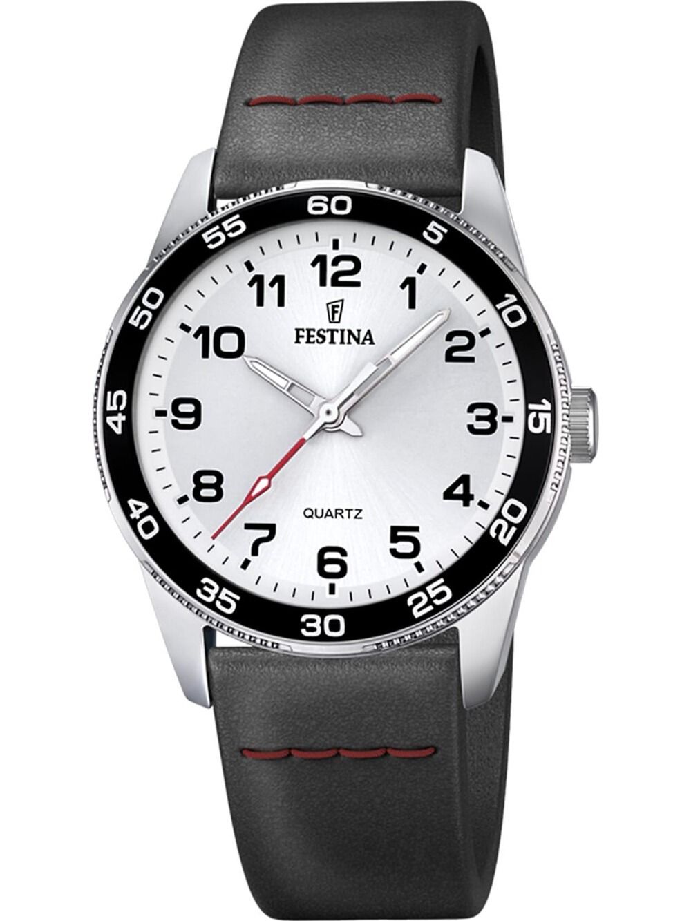 Festina Junior F16906/A Kinderuhr Silber • Mineralglas • Leuchtzeiger