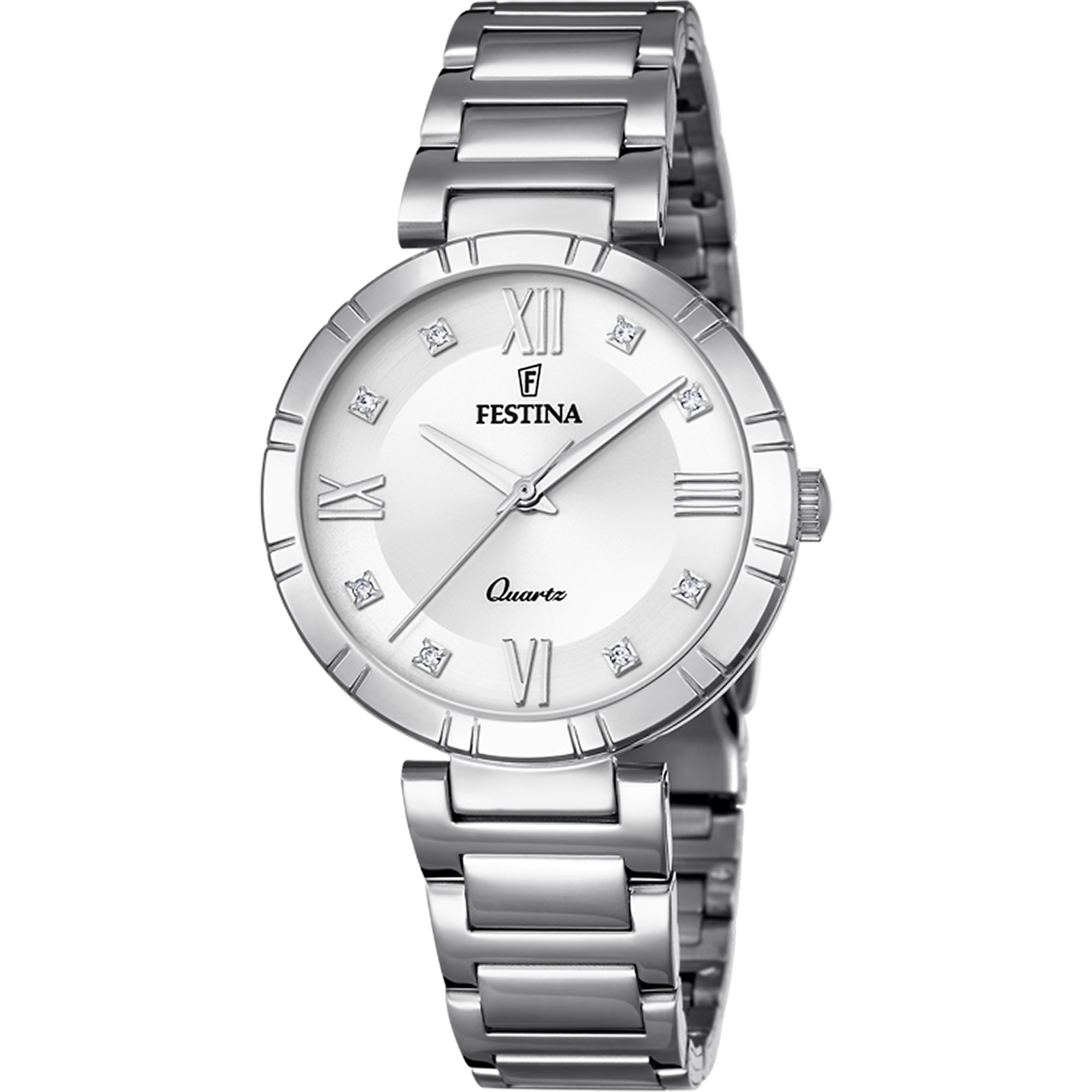 Festina Mademoiselle F16936/A Damenuhr Silber • Mineralglas • 5 ATM Wasserdicht
