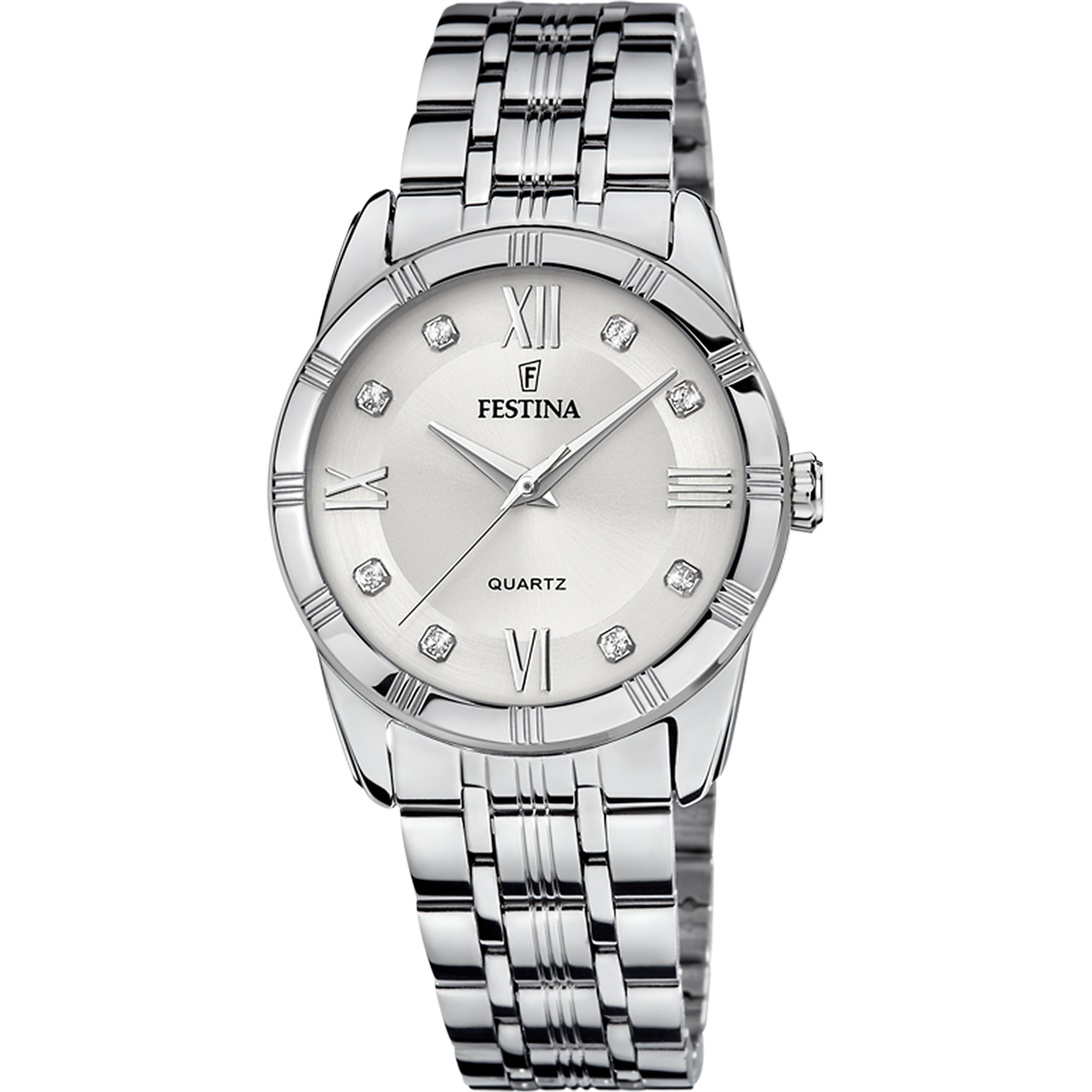 Festina Mademoiselle F16940/A Damenuhr Silber • Mineralglas • Quarzwerk