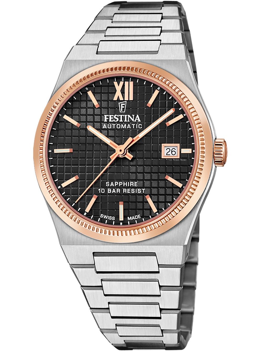 Festina Rivé F20030/3 Herrenuhr • Automatikwerk • Saphirglas