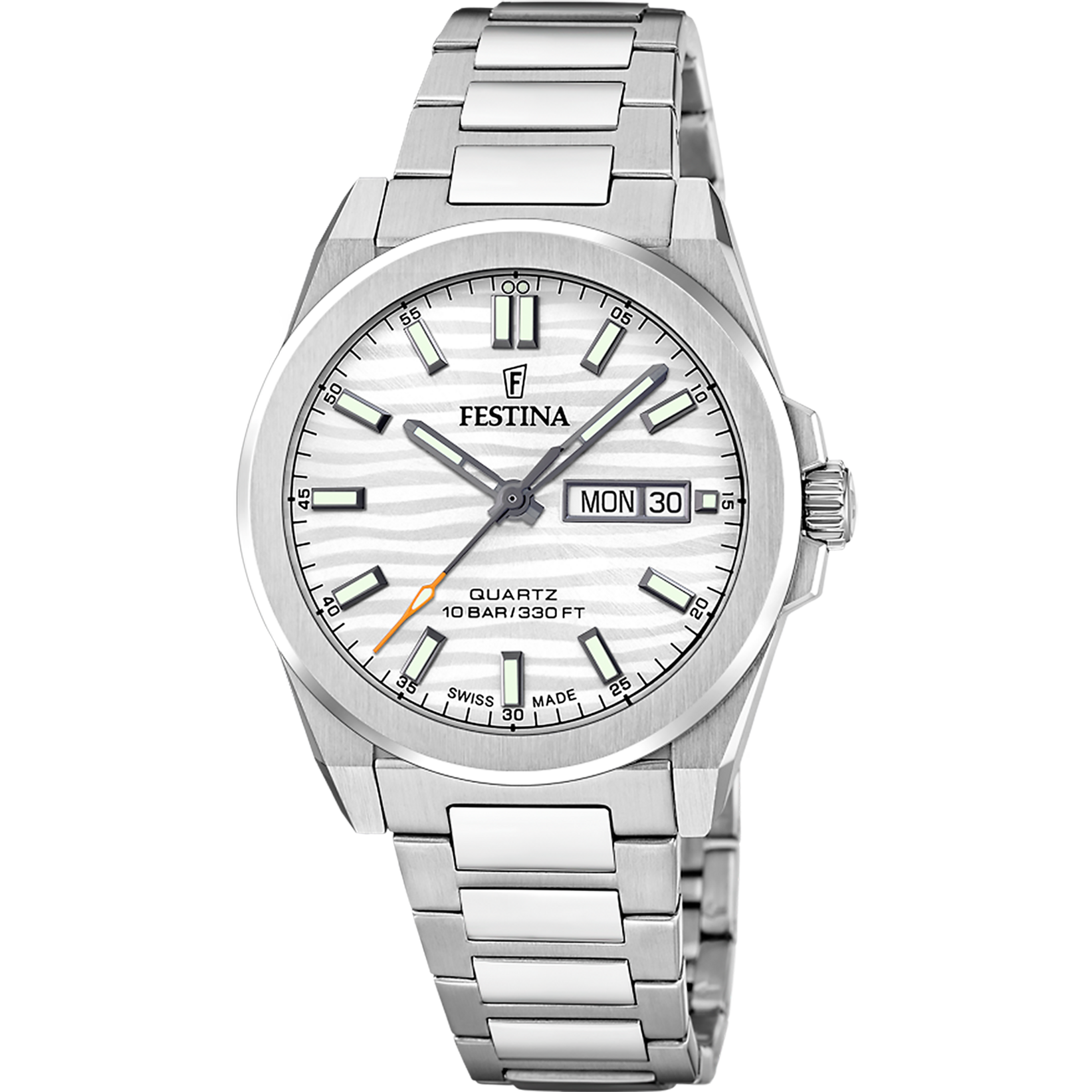 Festina Dune F20073/1 Herrenuhr Silberfarben • Saphirglas • Schweizer Herstellung