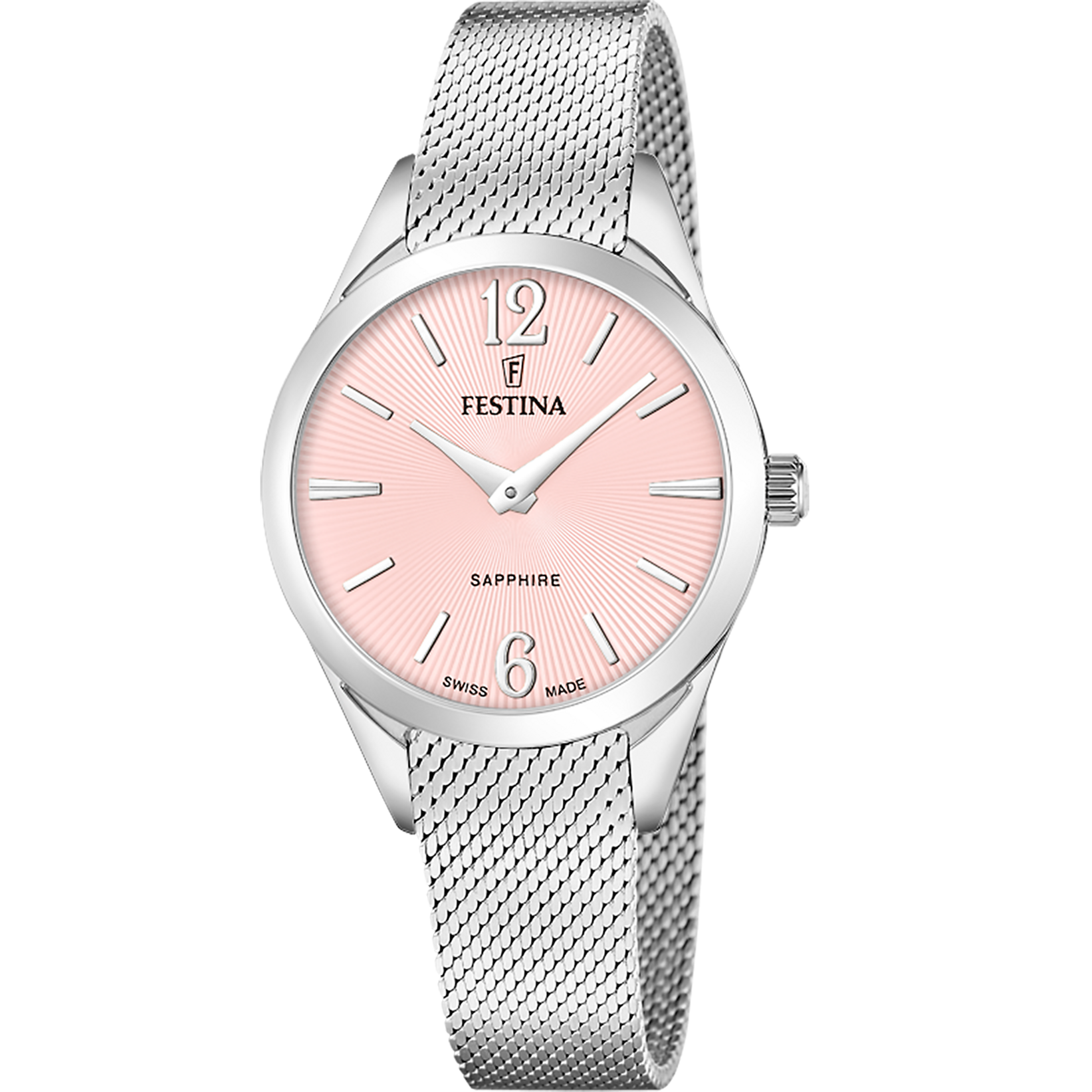 Festina Grace F20076/2 Damenuhr Silber • Saphirglas • Schweizer Quarzwerk