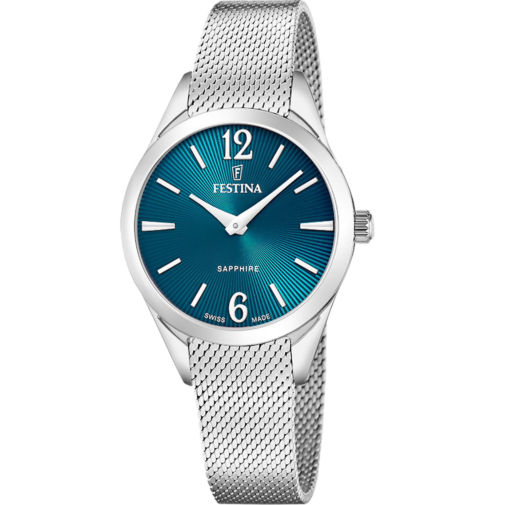 Festina Grace F20076/4 Damenuhr Grün • Saphirglas • Schweizer Quarzwerk