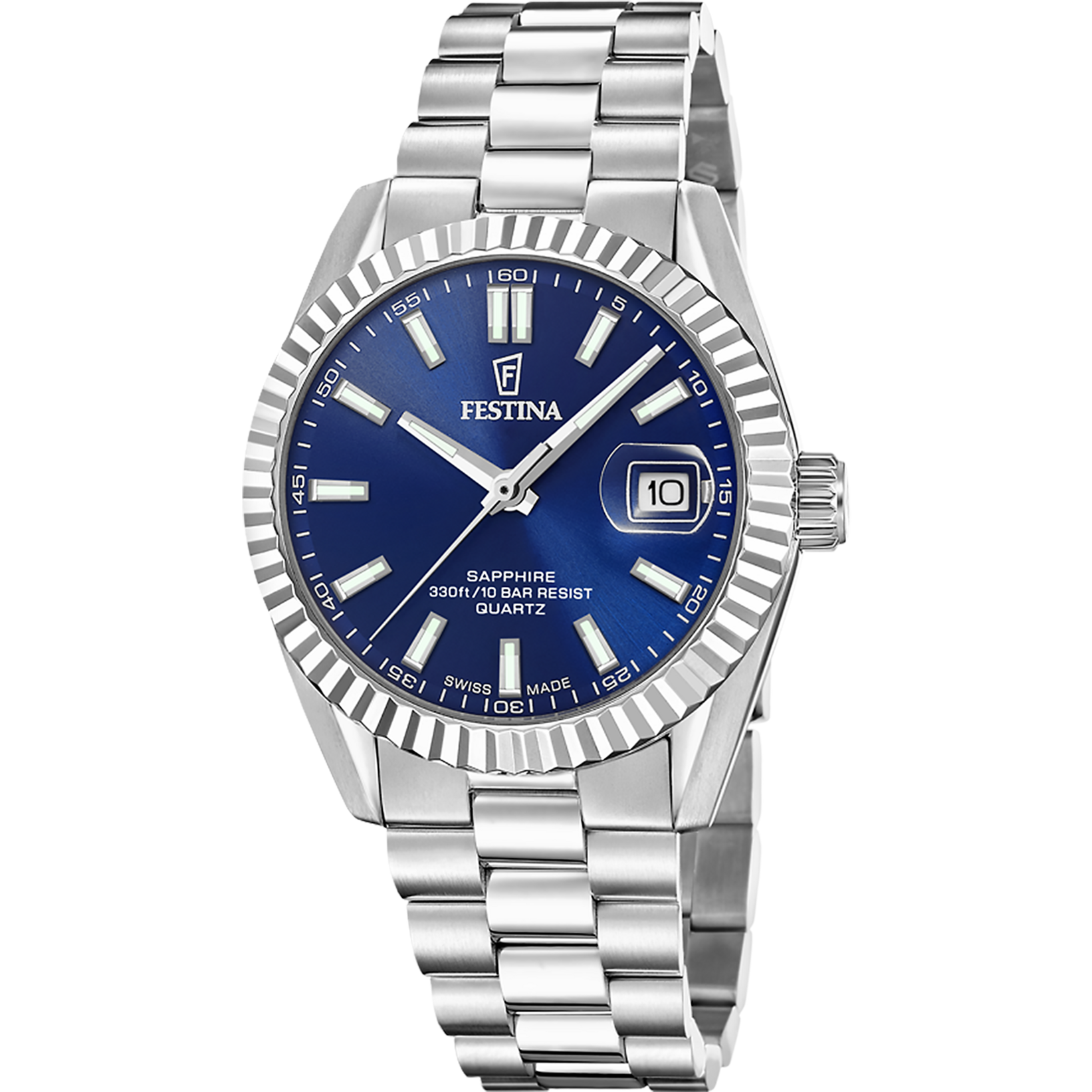 Festina F20084/B Herren Armbanduhr • Saphirglas • Schweizer Quarzwerk