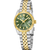 Festina Swiss Made Classic Steel F20088/4 Damenuhr Bicolor/Moosgrün • Saphirglas • Swiss Made