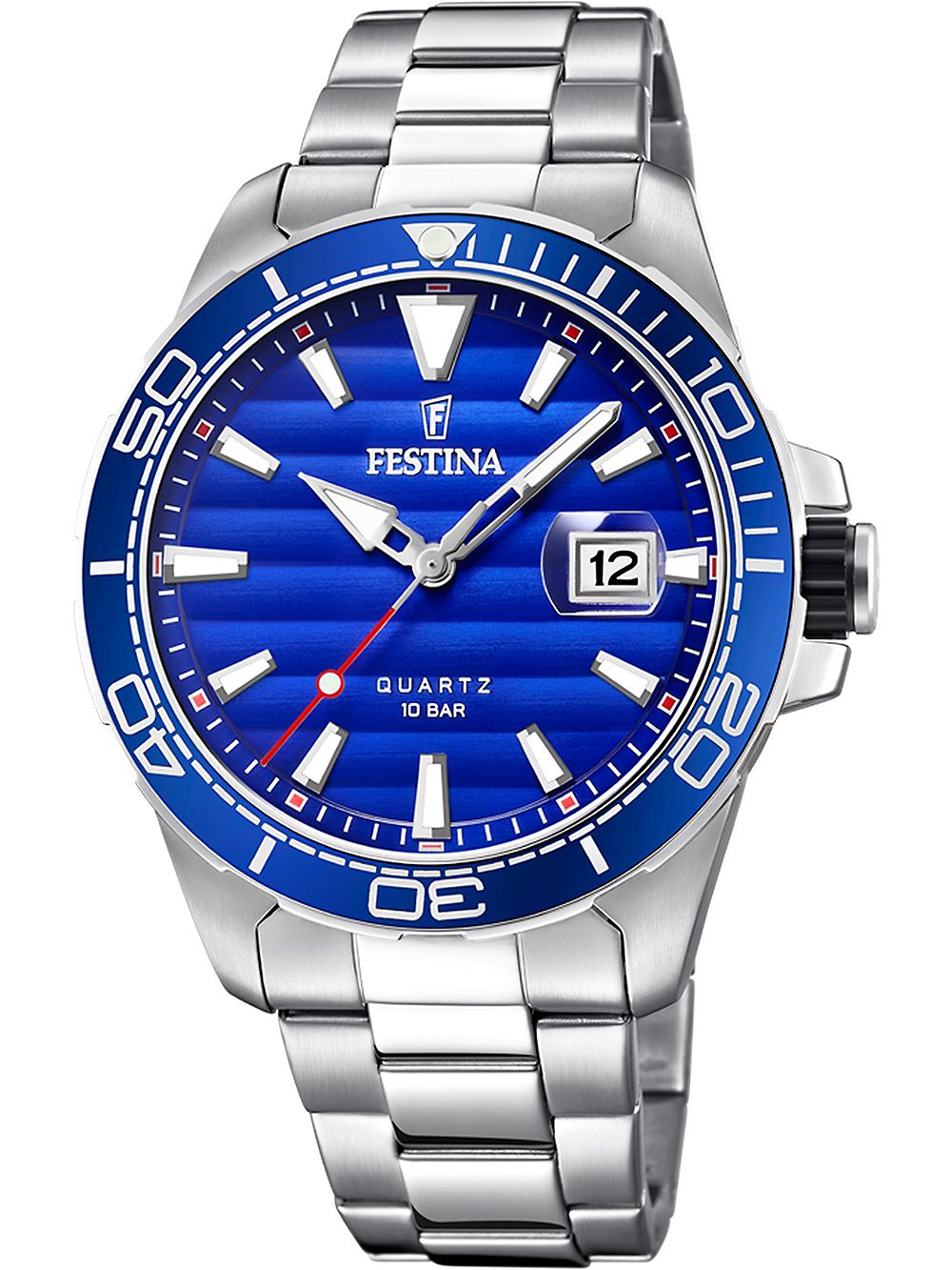 Festina Prestige F20360/1 Herrenuhr Blau • Blaues Zifferblatt • Edelstahlgehäuse